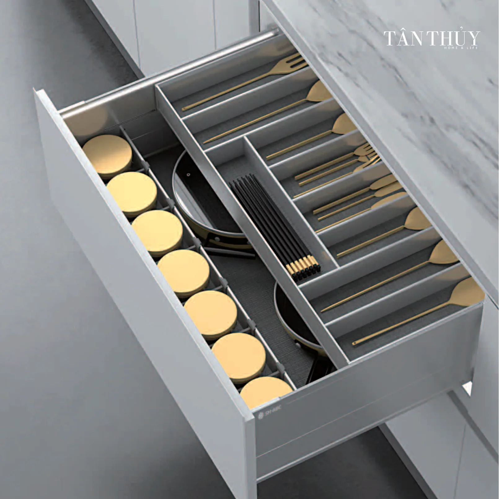 Khay chia ngăn kéo tủ bếp cao cấp (Double-deck Basket) SHLBL-BCL Series Khay chia ngăn kéo tủ bếp cao cấp (Double-deck Basket) SHLBL-BCL Series