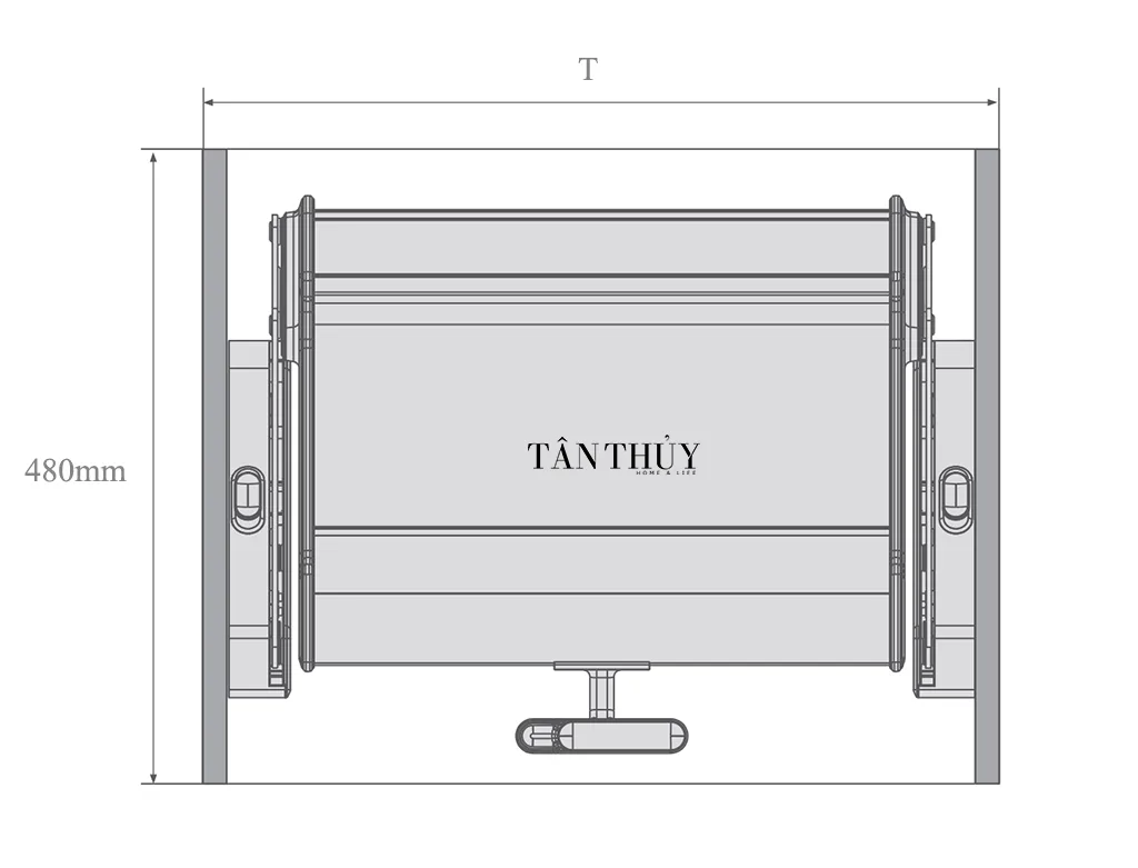 Kich thuoc phu hop lap Ke Nang Ha Tu Bep Tren Lift Basket SH ABC SH LBSJJXY